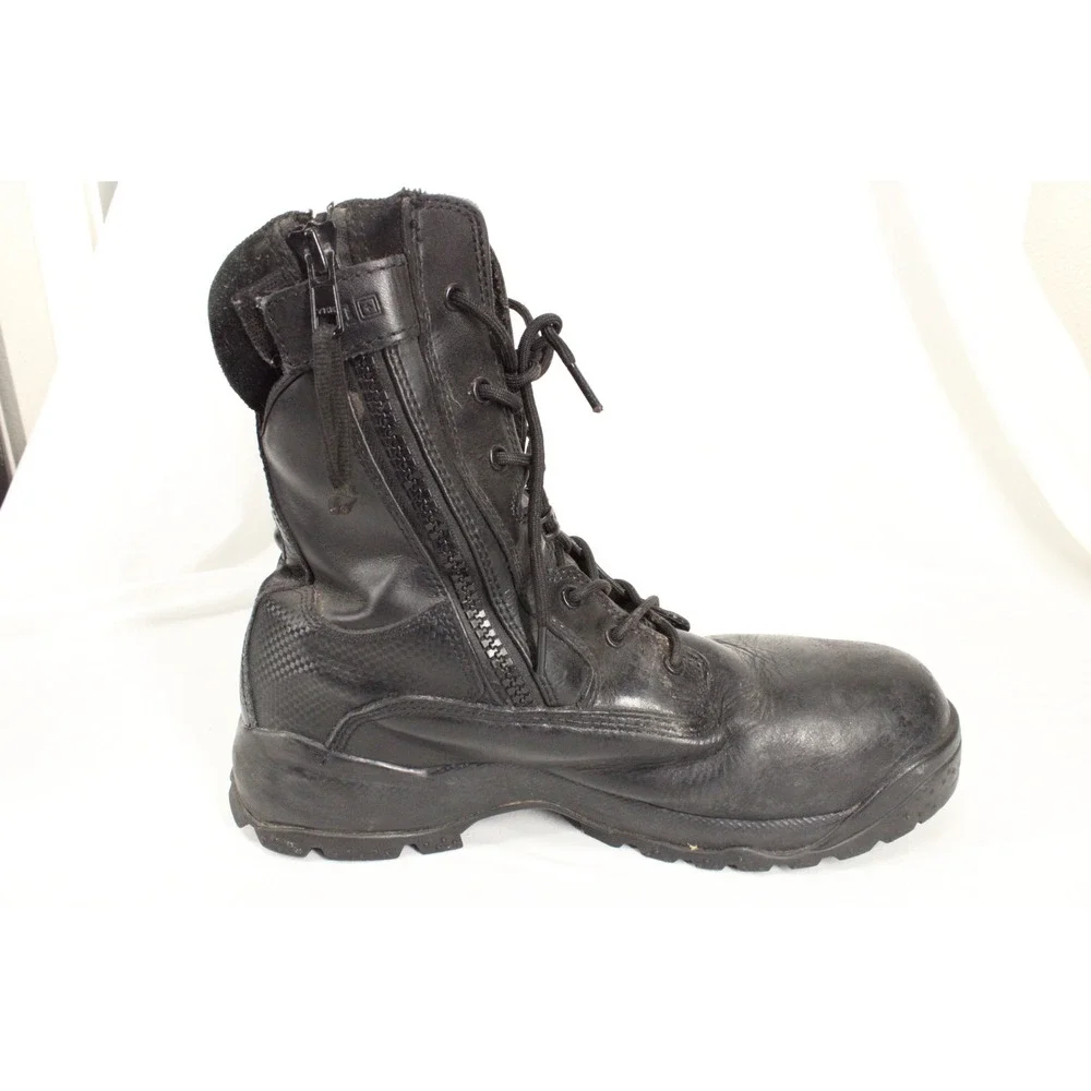 5.11 Tactical ATAC 8 Shield CSA ASTM Mens Black Leather Side Zip Safety Toe Boot